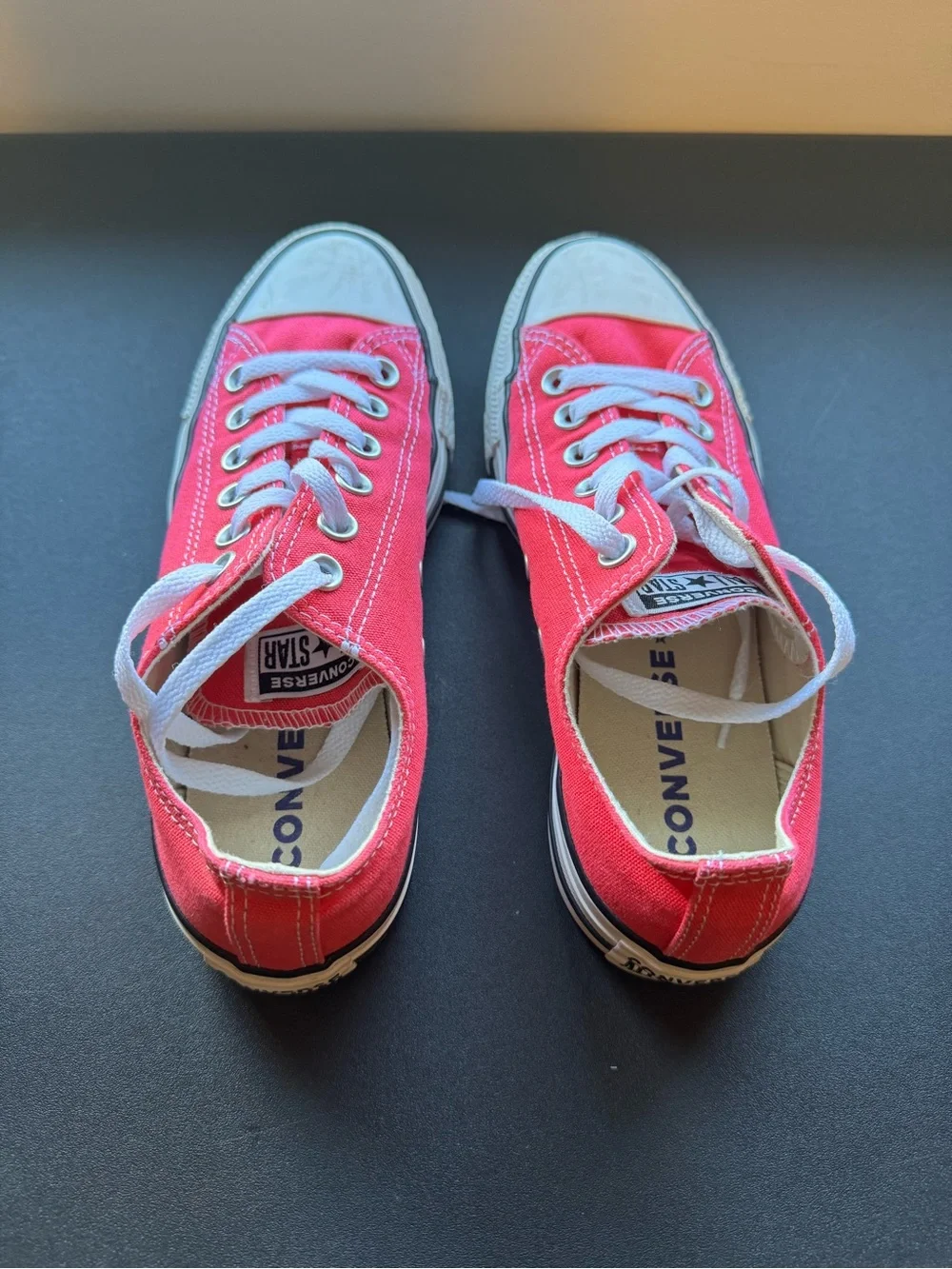 Converse Pink Low-Top Canvas Sneakers - Picture 3 of 4